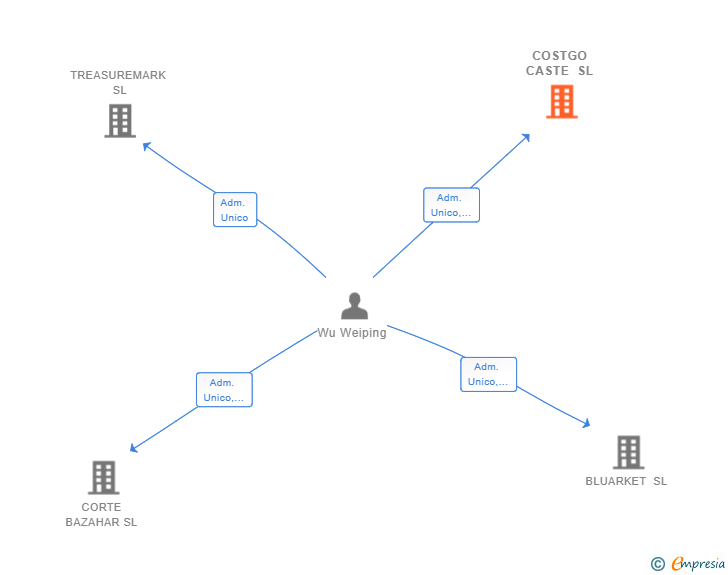 Vinculaciones societarias de COSTGO CASTE SL