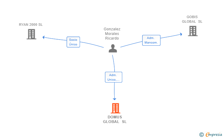 Vinculaciones societarias de DOMUS GLOBAL SL