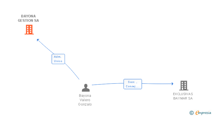 Vinculaciones societarias de BAYONA GESTION SA