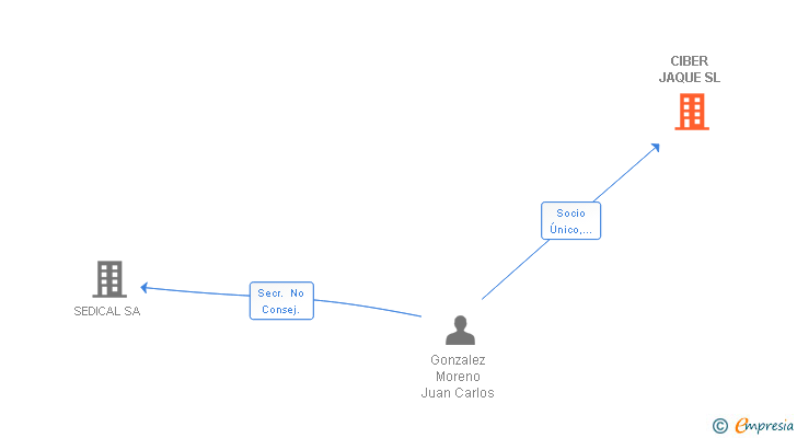 Vinculaciones societarias de CIBER JAQUE SL