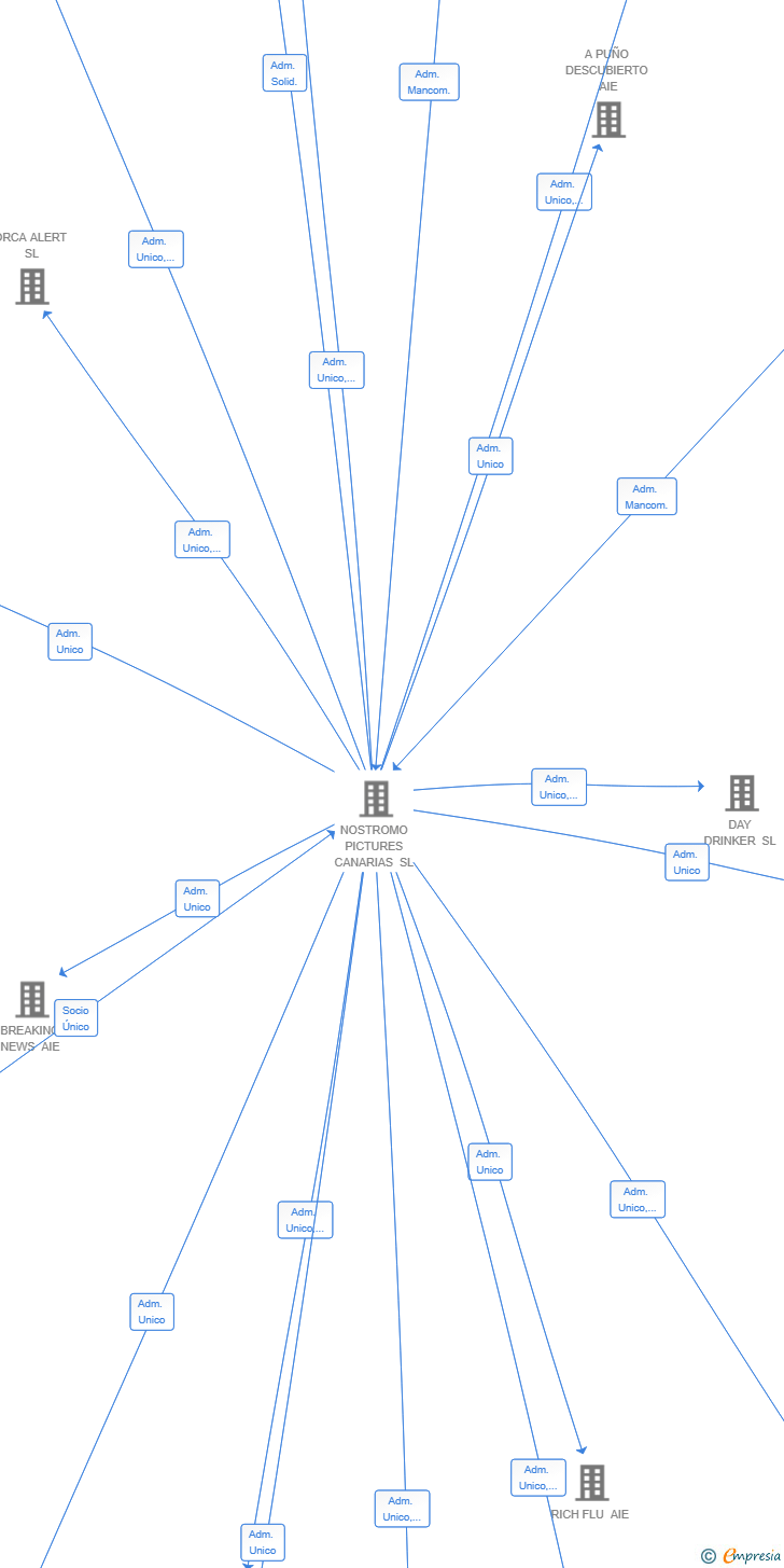 Vinculaciones societarias de NOSTROMO STUDIOS CANARIAS SL