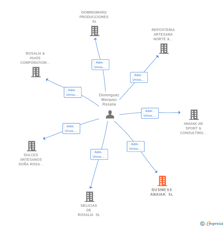 Vinculaciones societarias de BUSINESS ANAIAK SL
