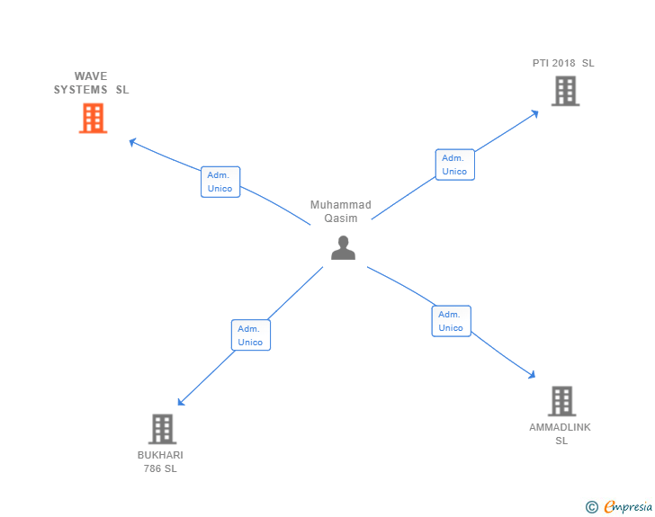 Vinculaciones societarias de WAVE SYSTEMS SL