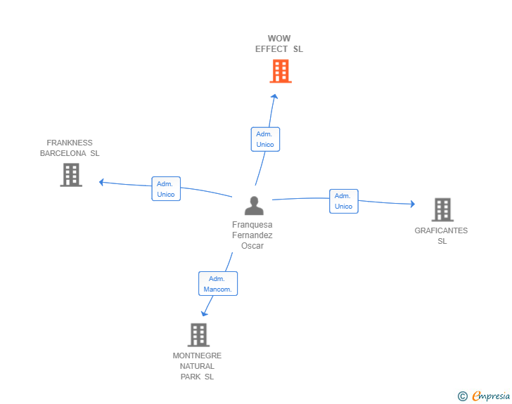 Vinculaciones societarias de WOW EFFECT SL