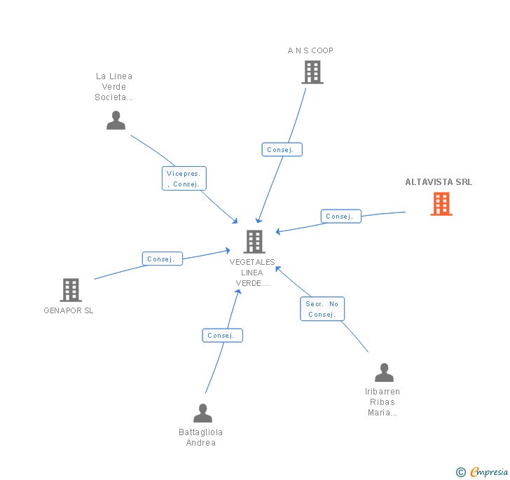 Vinculaciones societarias de ALTAVISTA SRL