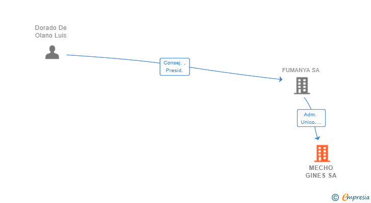 Vinculaciones societarias de MECHO GINES SA