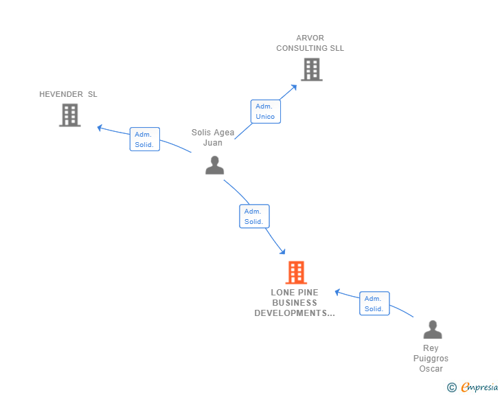 Vinculaciones societarias de LONE PINE BUSINESS DEVELOPMENTS SL