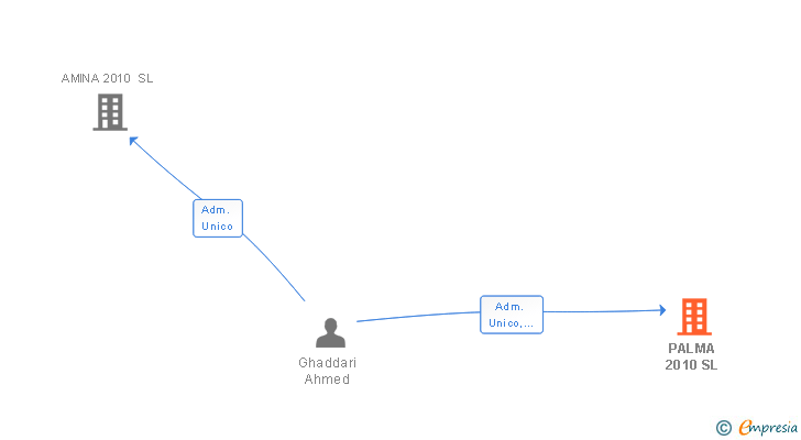 Vinculaciones societarias de PALMA 2010 SL
