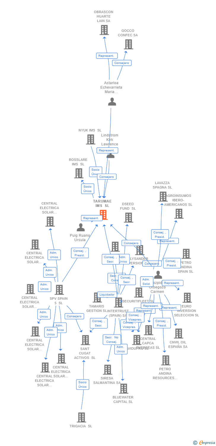 Vinculaciones societarias de TARUMAE IMS SL