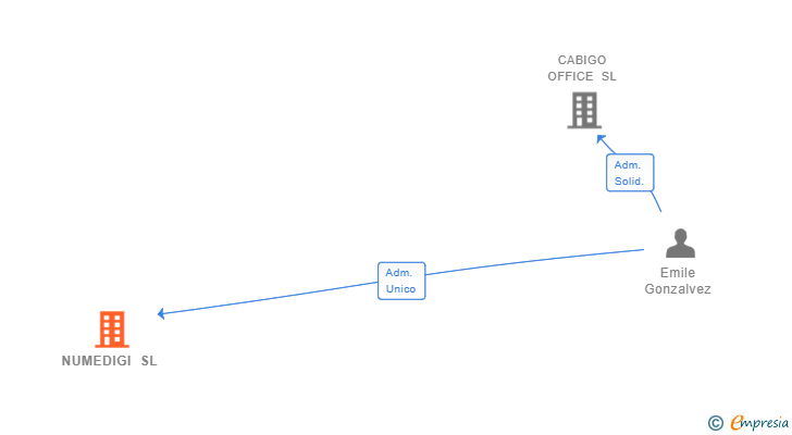 Vinculaciones societarias de NUMEDIGI SL