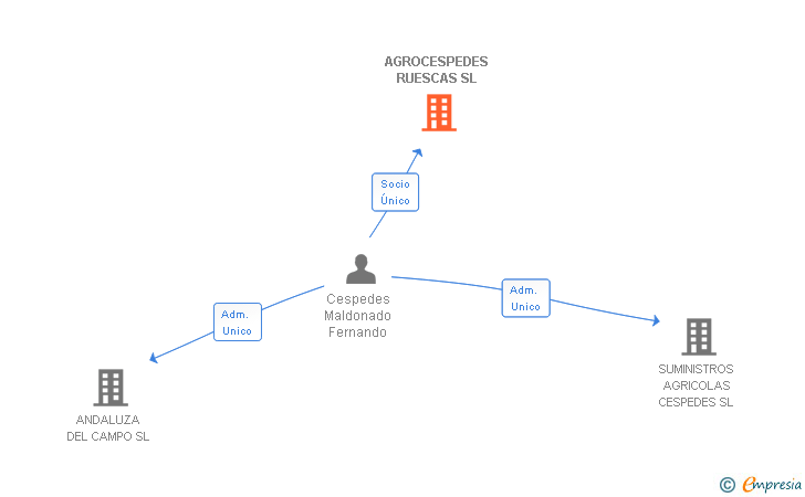 Vinculaciones societarias de AGROCESPEDES RUESCAS SL