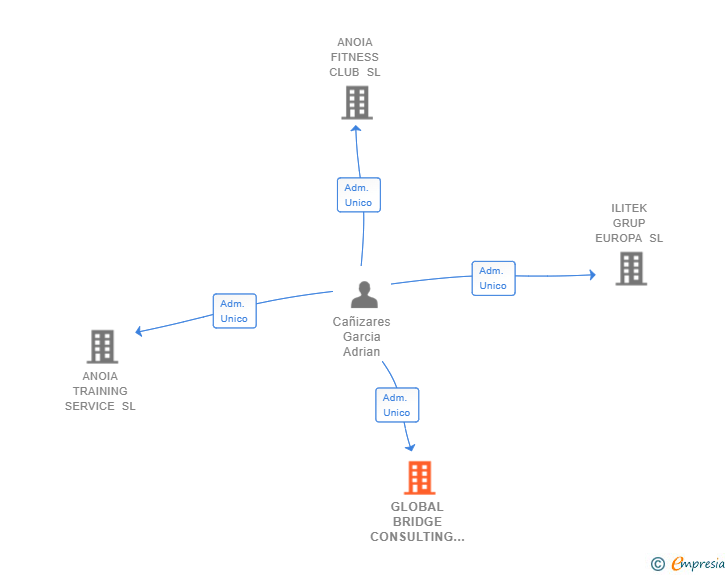 Vinculaciones societarias de GLOBAL BRIDGE CONSULTING SL