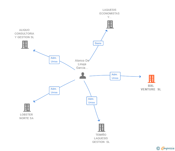 Vinculaciones societarias de BXL VENTURE SL