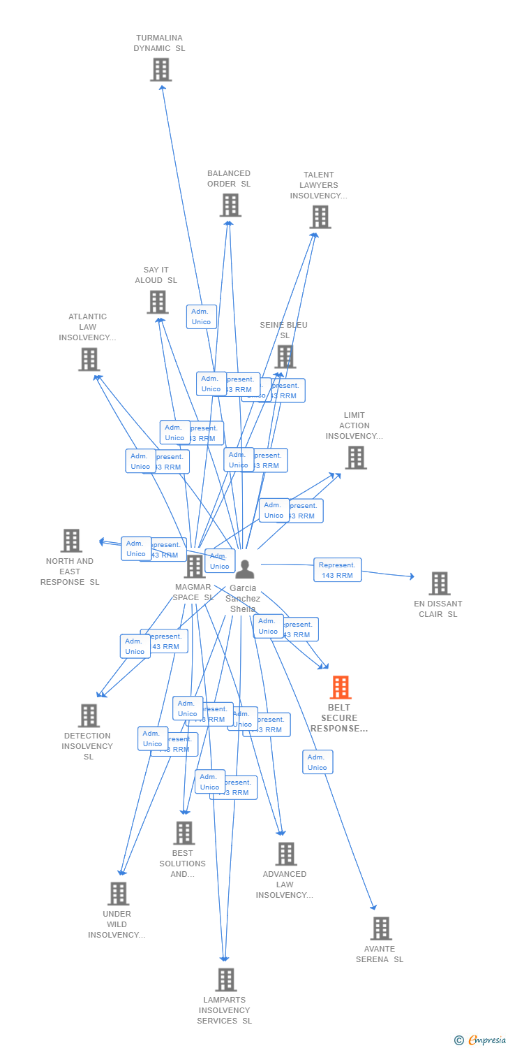Vinculaciones societarias de BELT SECURE RESPONSE SL