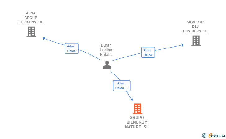 Vinculaciones societarias de GRUPO BIENERGY NATURE SL