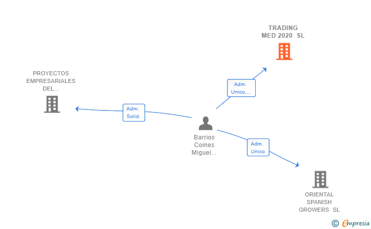 Vinculaciones societarias de TRADING MED 2020 SL
