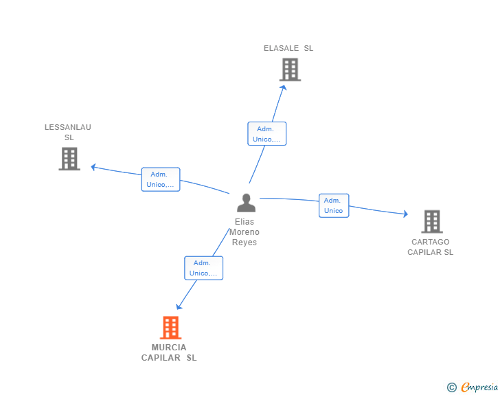Vinculaciones societarias de MURCIA CAPILAR SL
