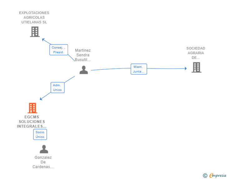 Vinculaciones societarias de EGCMS SOLUCIONES INTEGRALES SL