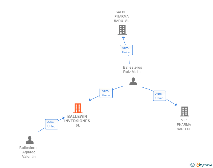 Vinculaciones societarias de BALLEWIN INVERSIONES SL