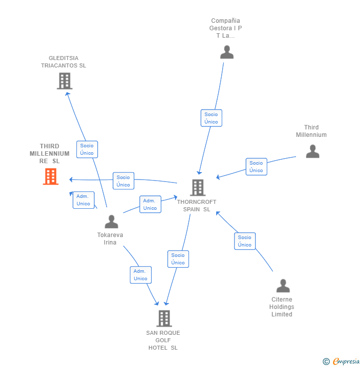 Vinculaciones societarias de THIRD MILLENNIUM RE SL