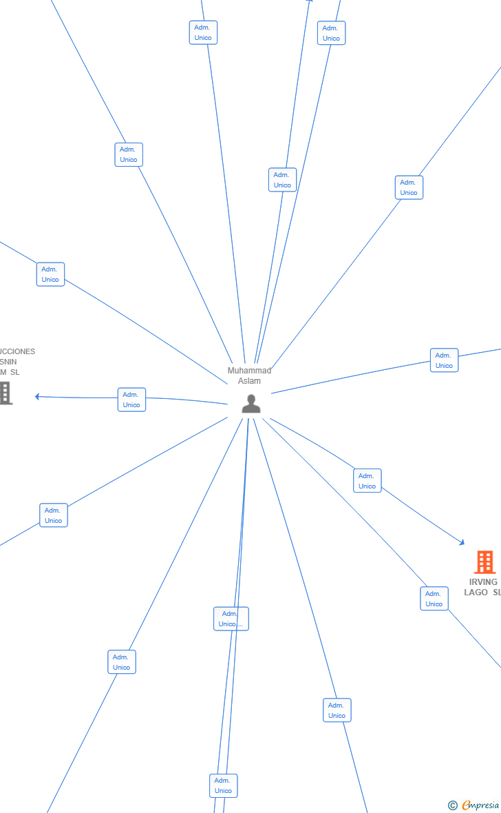 Vinculaciones societarias de IRVING LAGO SL