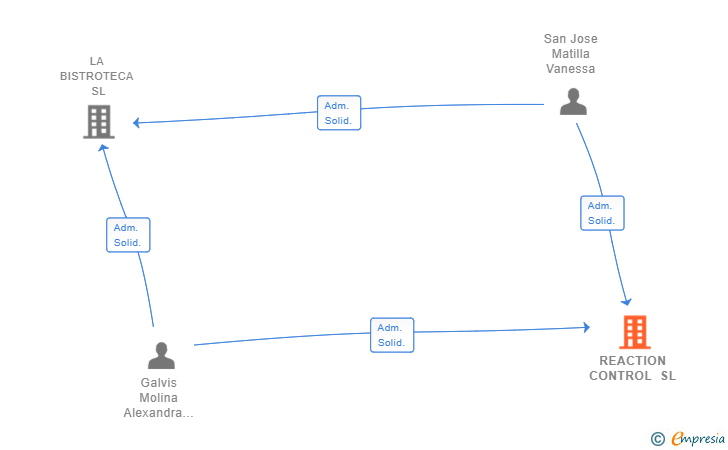 Vinculaciones societarias de REACTION CONTROL SL