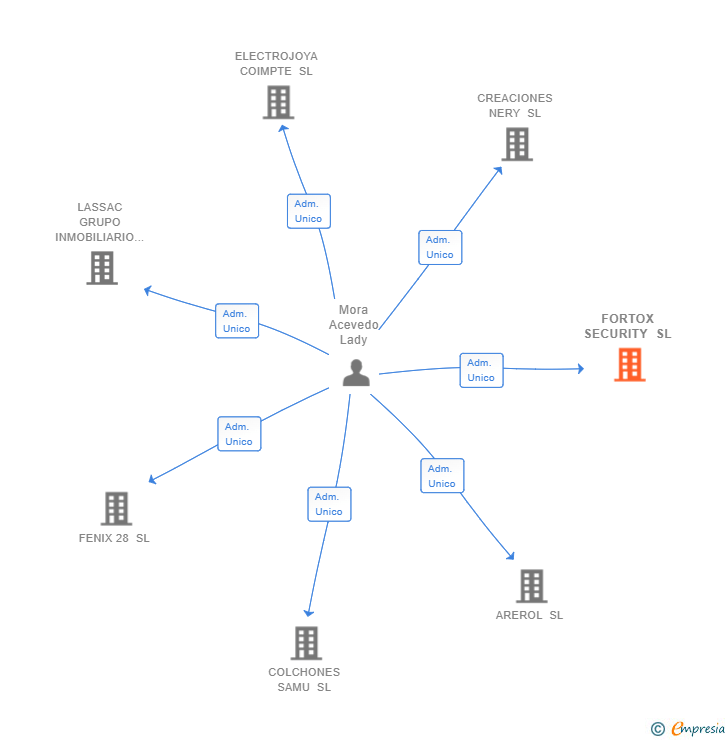 Vinculaciones societarias de FORTOX SECURITY SL