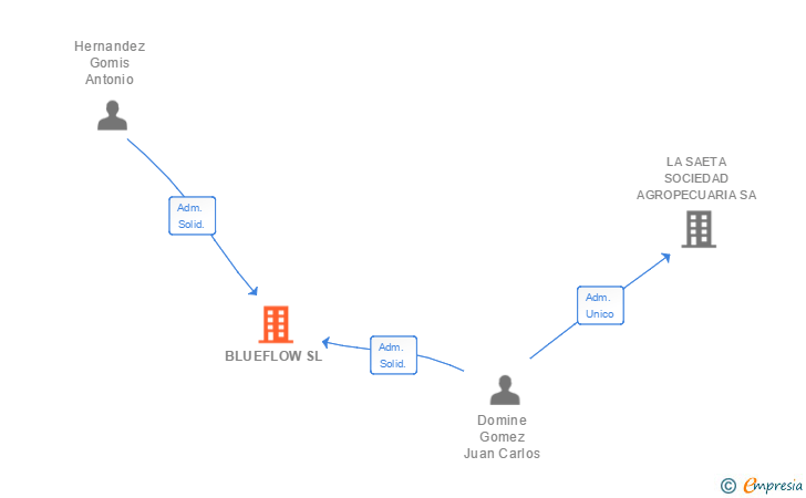 Vinculaciones societarias de BLUEFLOW SL