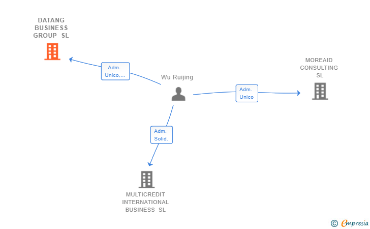 Vinculaciones societarias de DATANG BUSINESS GROUP SL