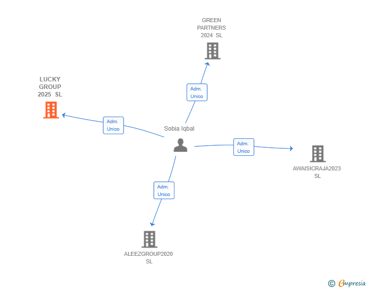 Vinculaciones societarias de LUCKY GROUP 2025 SL