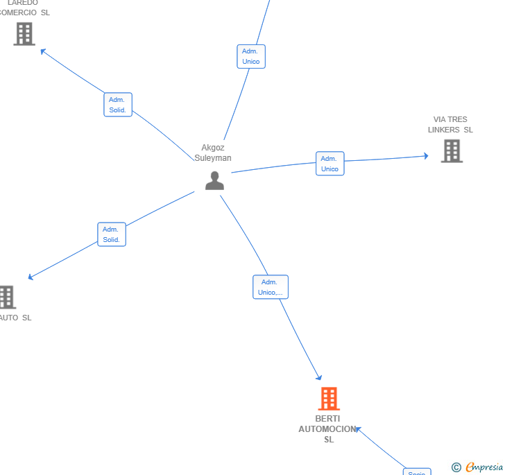 Vinculaciones societarias de BERTI AUTOMOCION SL