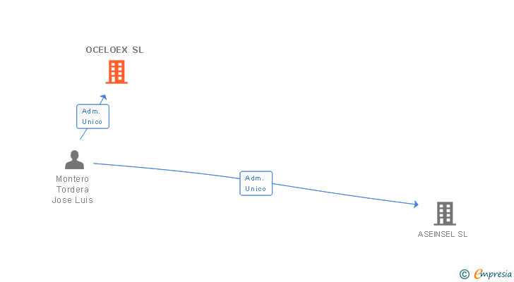 Vinculaciones societarias de OCELOEX SL