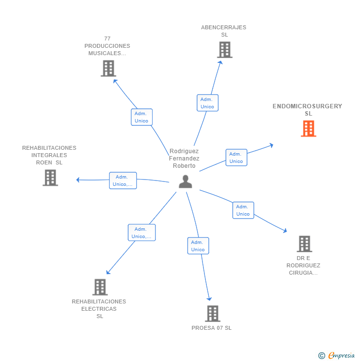 Vinculaciones societarias de ENDOMICROSURGERY SL