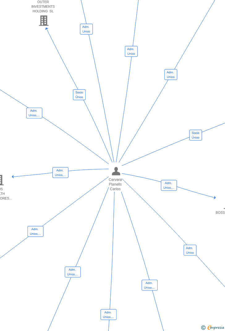 Vinculaciones societarias de INTERCOBROS INTERCOIN ESPAÑA SL