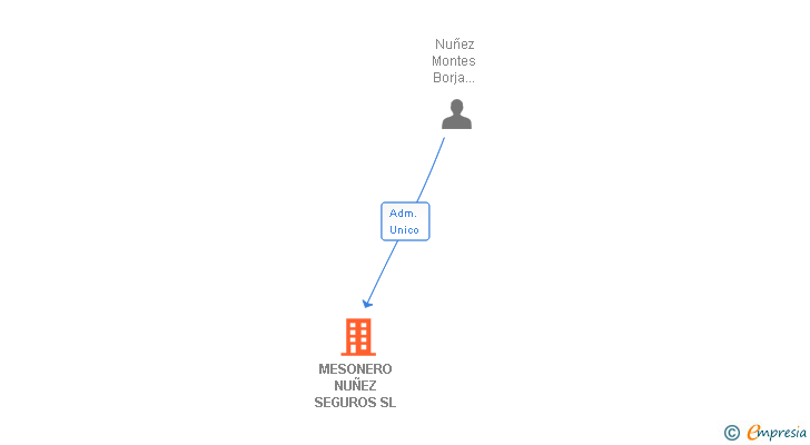 Vinculaciones societarias de MESONERO NUÑEZ SEGUROS SL