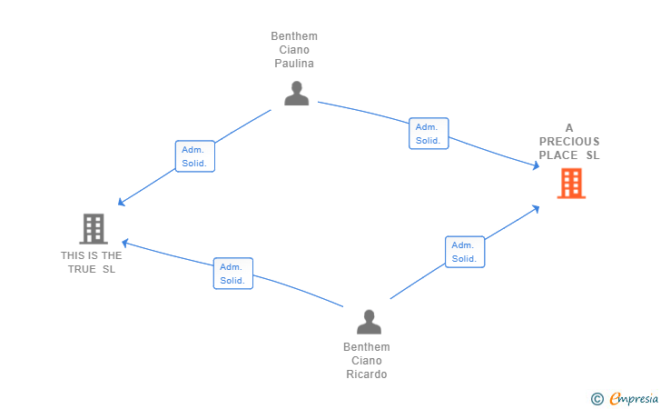 Vinculaciones societarias de A PRECIOUS PLACE SL