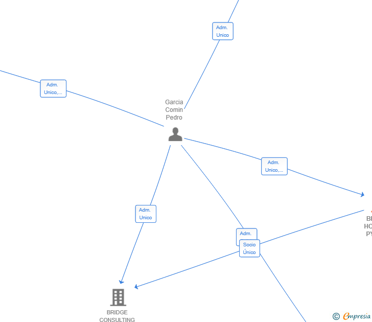 Vinculaciones societarias de BRIDGE HOLDING PYG SL