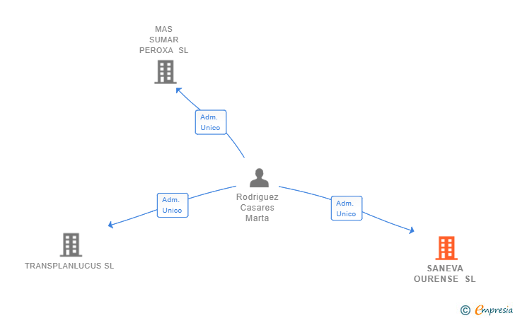 Vinculaciones societarias de SANEVA OURENSE SL