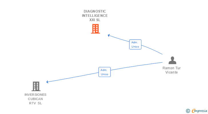Vinculaciones societarias de DIAGNOSTIC INTELLIGENCE XXI SL