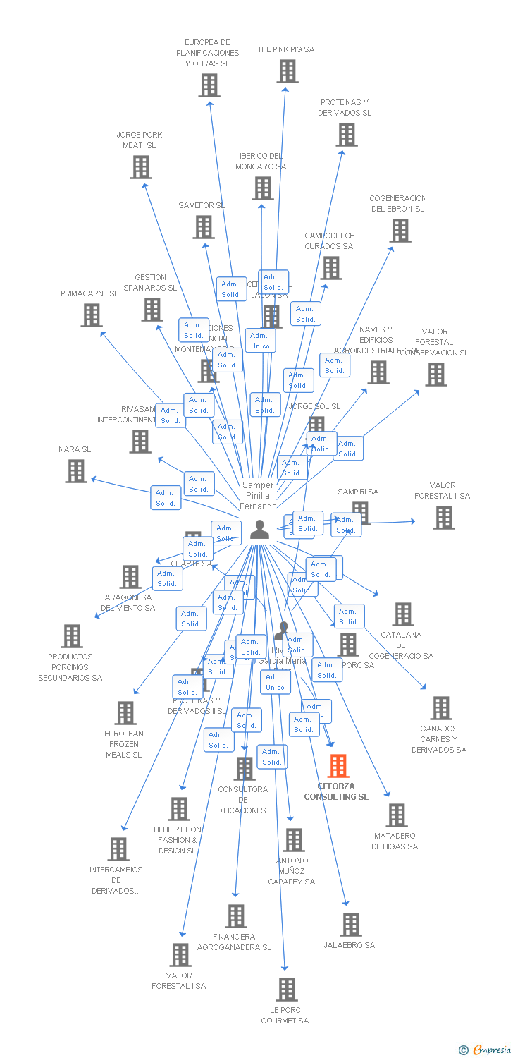 Vinculaciones societarias de CEFORZA CONSULTING SL