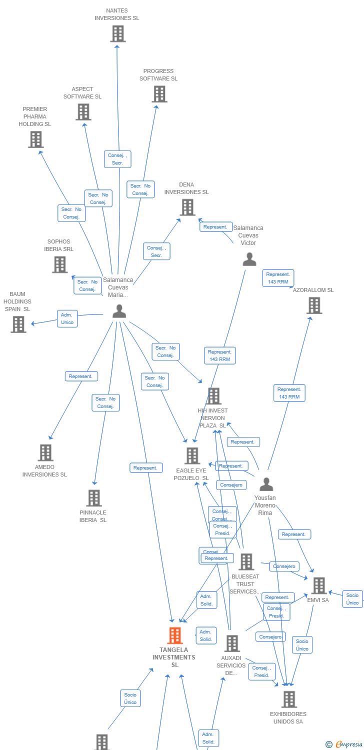 Vinculaciones societarias de CELTEL CHILE SL