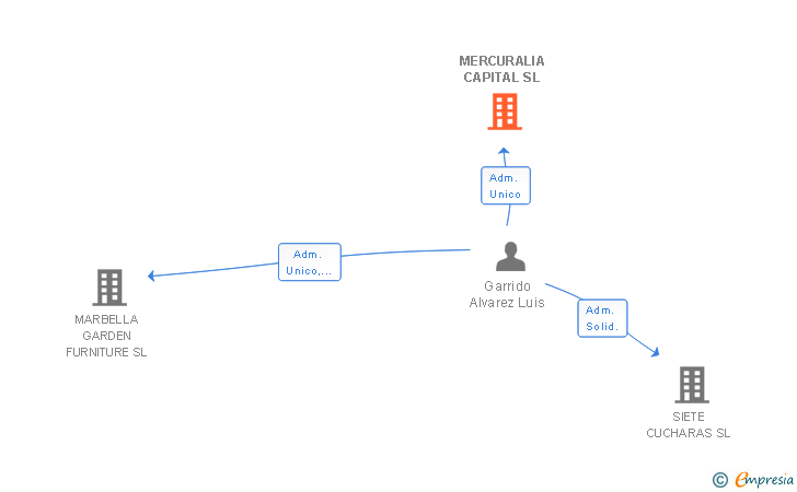 Vinculaciones societarias de MERCURALIA CAPITAL SL