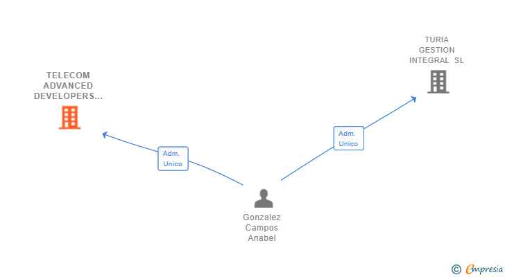 Vinculaciones societarias de TELECOM ADVANCED DEVELOPERS SL
