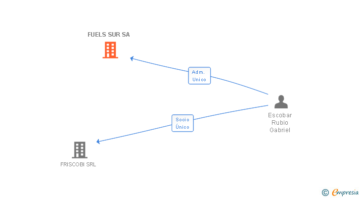 Vinculaciones societarias de FUELS SUR SA