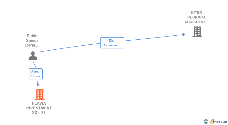 Vinculaciones societarias de FLAVIA INVESTMENT XXI SL