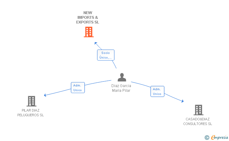 Vinculaciones societarias de NEW IMPORTS & EXPORTS SL