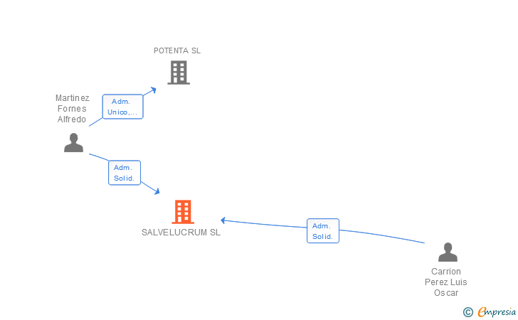 Vinculaciones societarias de SALVELUCRUM SL