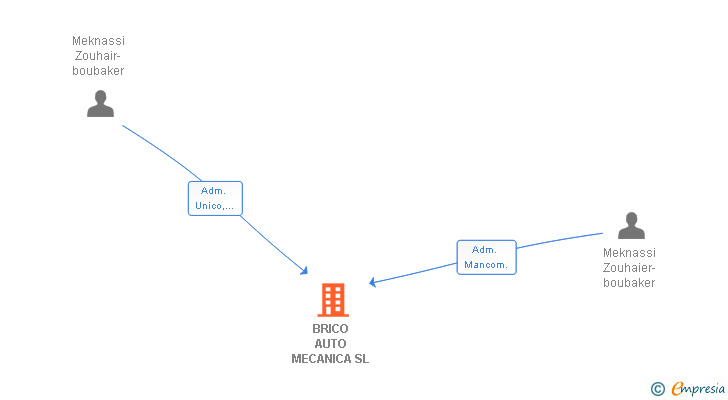Vinculaciones societarias de BRICO AUTO MECANICA SL