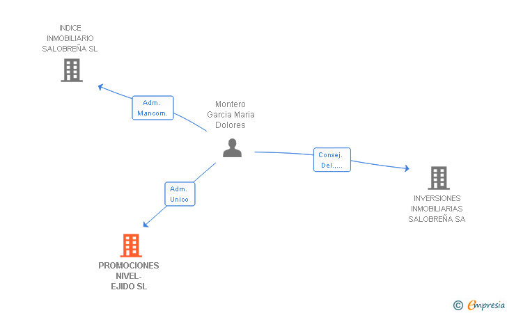 Vinculaciones societarias de PROMOCIONES NIVEL-EJIDO SL