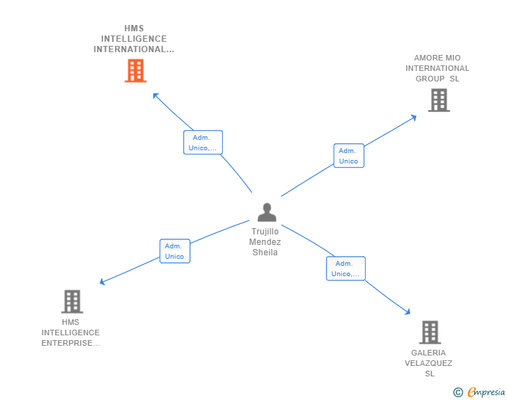 Vinculaciones societarias de HMS INTELLIGENCE INTERNATIONAL ENGINEERING DEVELOPMENT SL